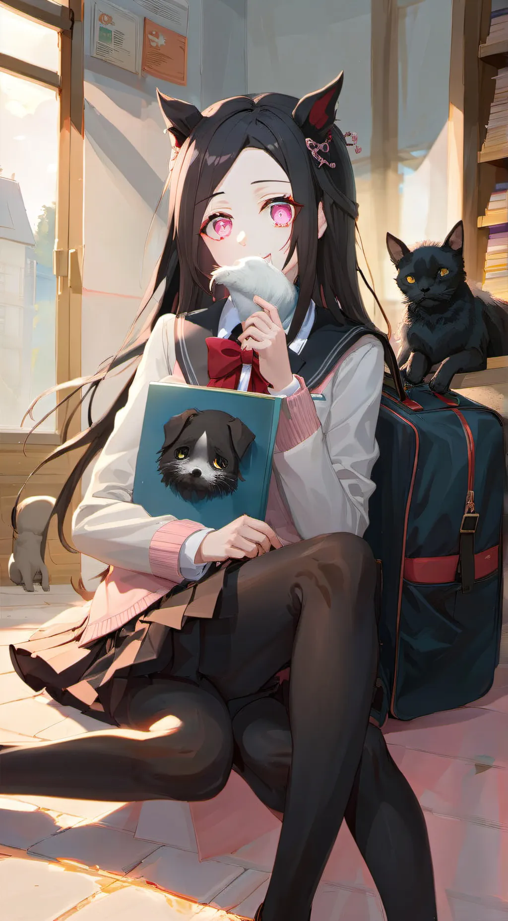 ai character: Nezuko Kamado background