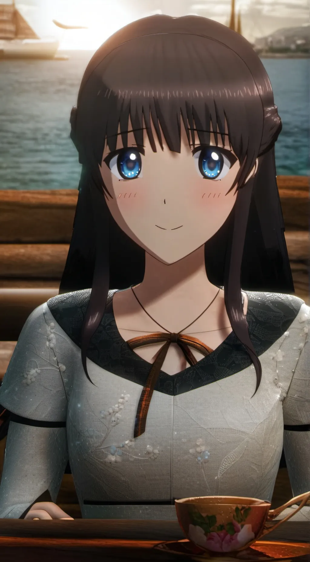ai character: Miyuki  background