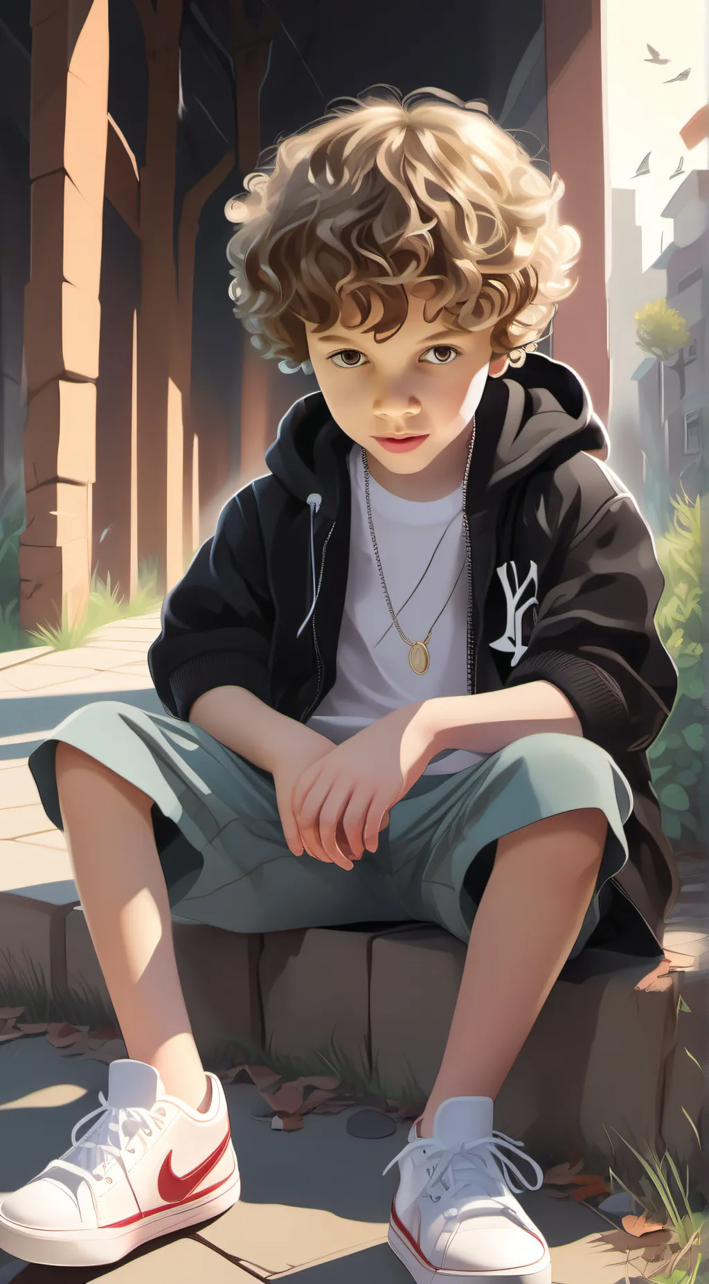 ai character: Adonis  background