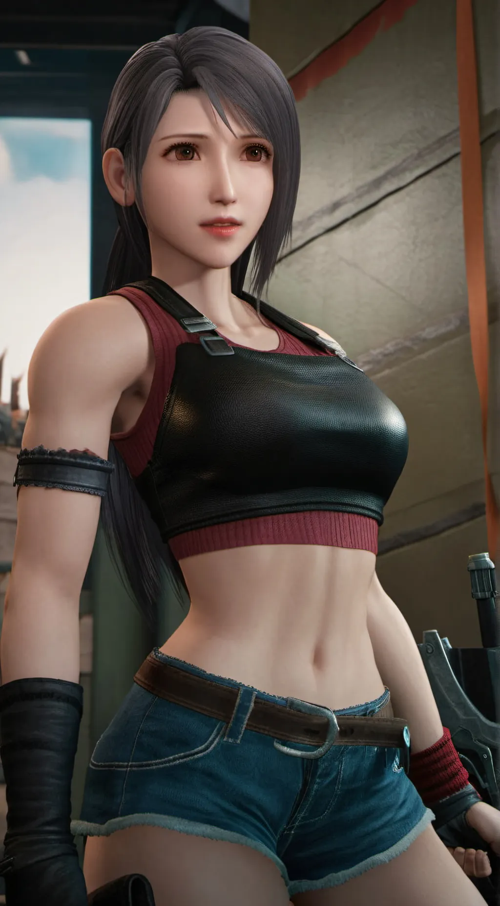 ai character: Tifa Lockhart  background