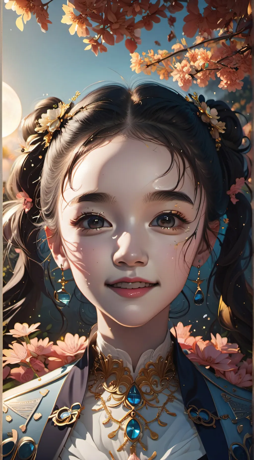 ai character: Violet background