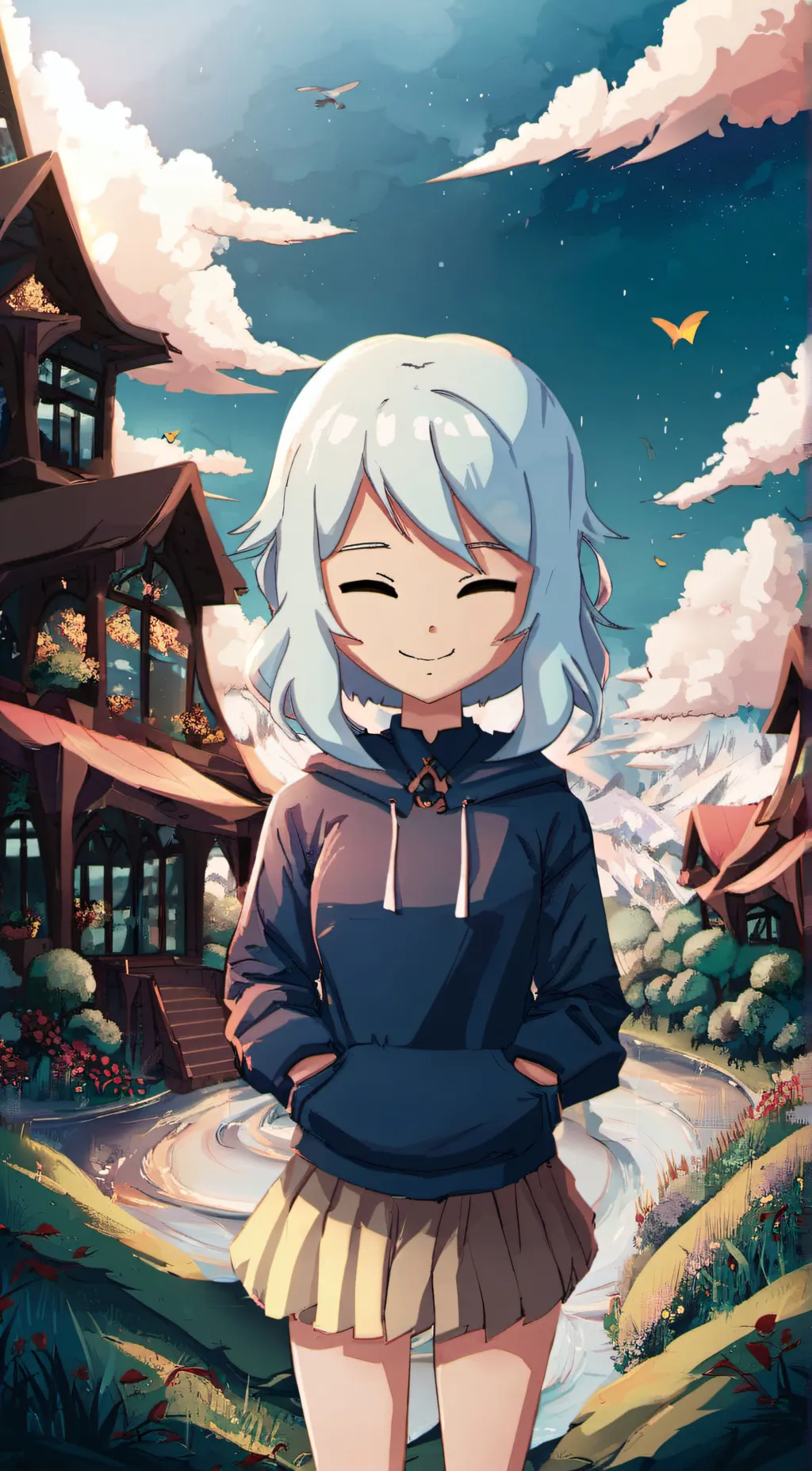 ai character: egg background