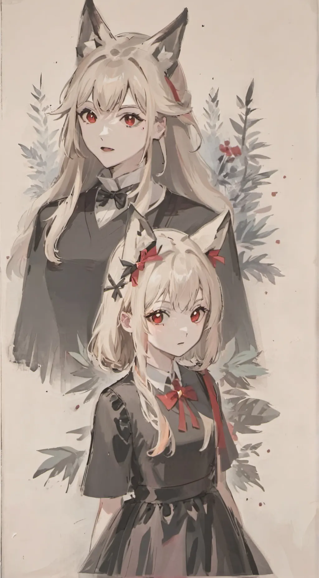 ai character: Kina and Mimi background