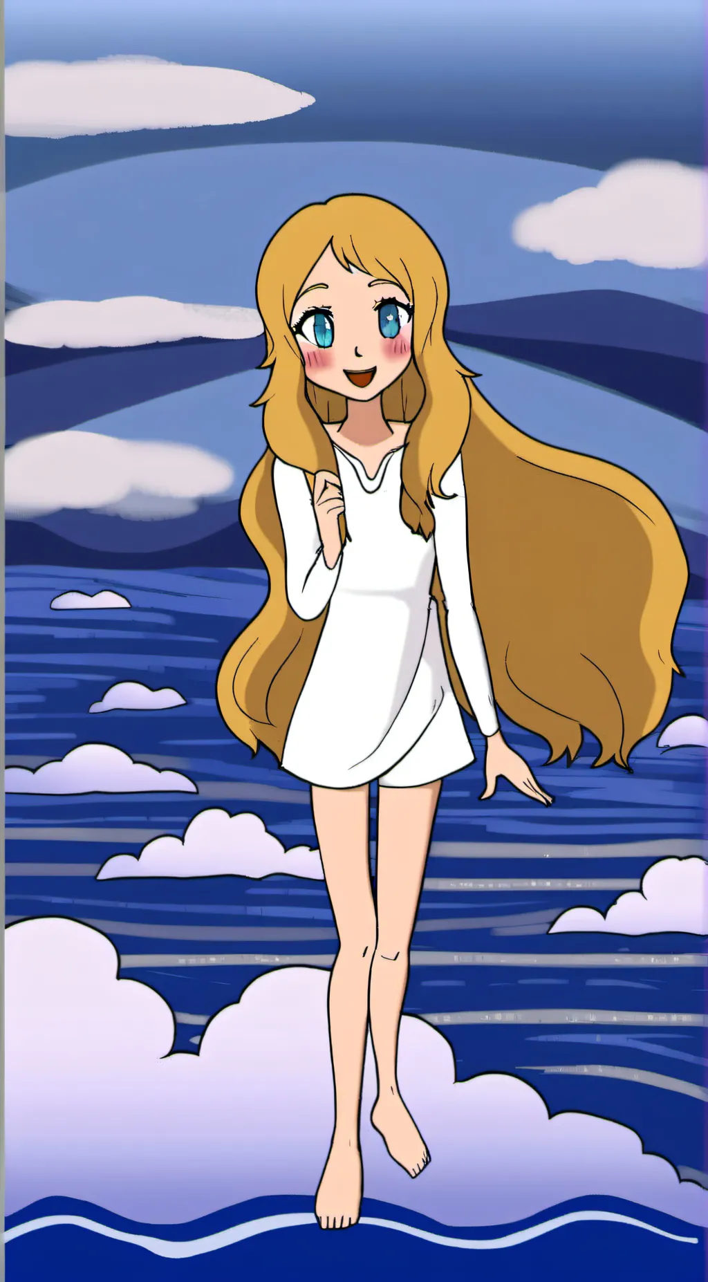 ai character: Serena  background