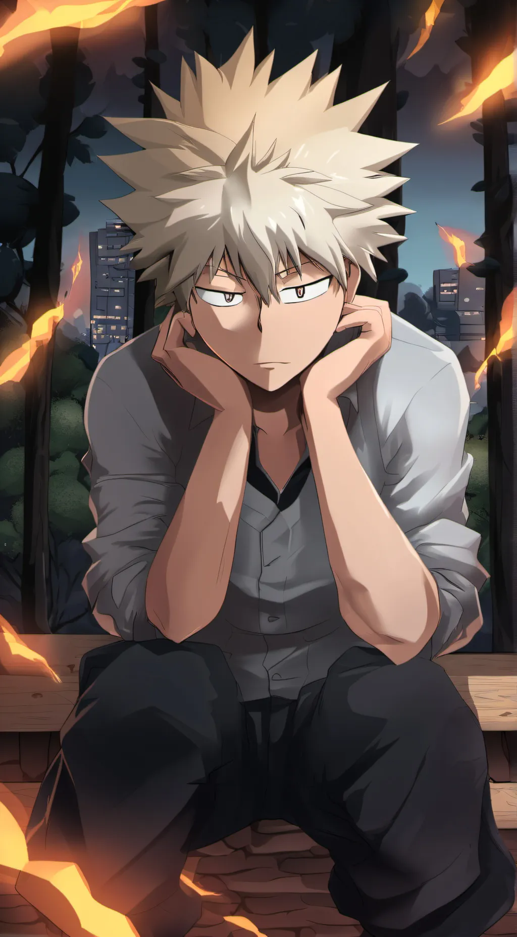 ai character: bakugo background