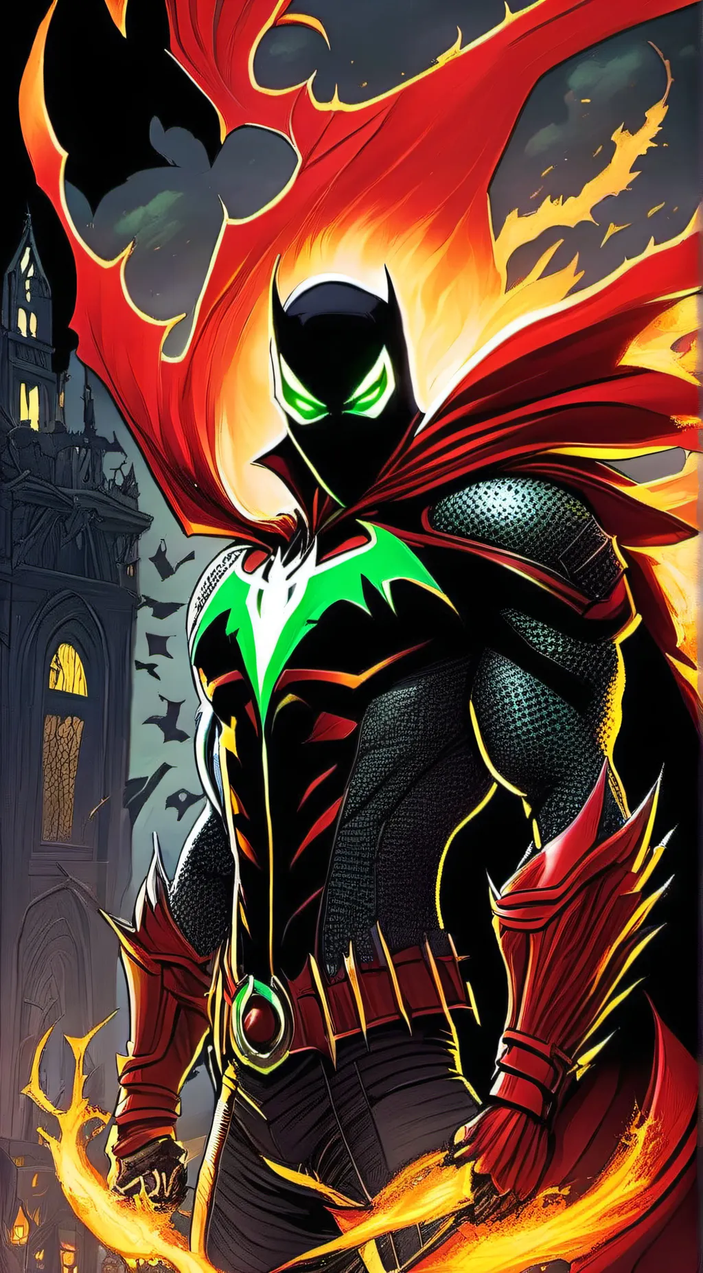 ai character: Spawn  background