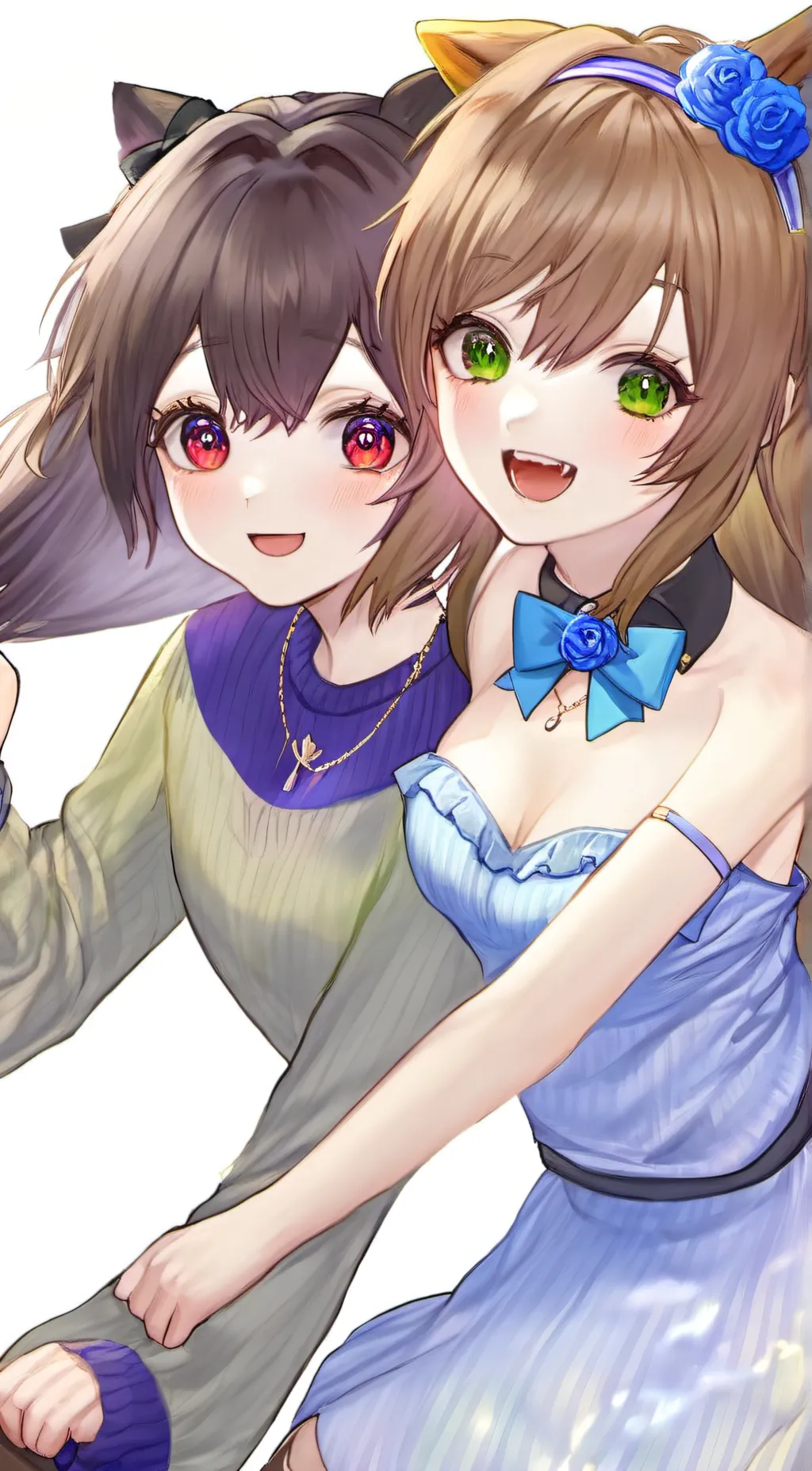 ai character: Lilly and Tilly  background