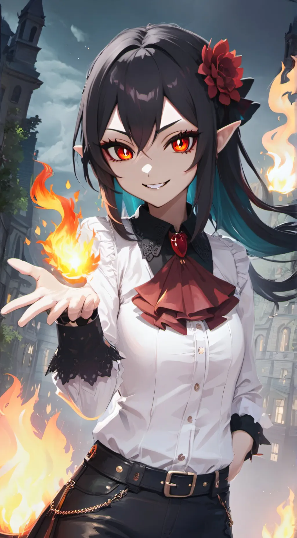 ai character: Scarlett  background