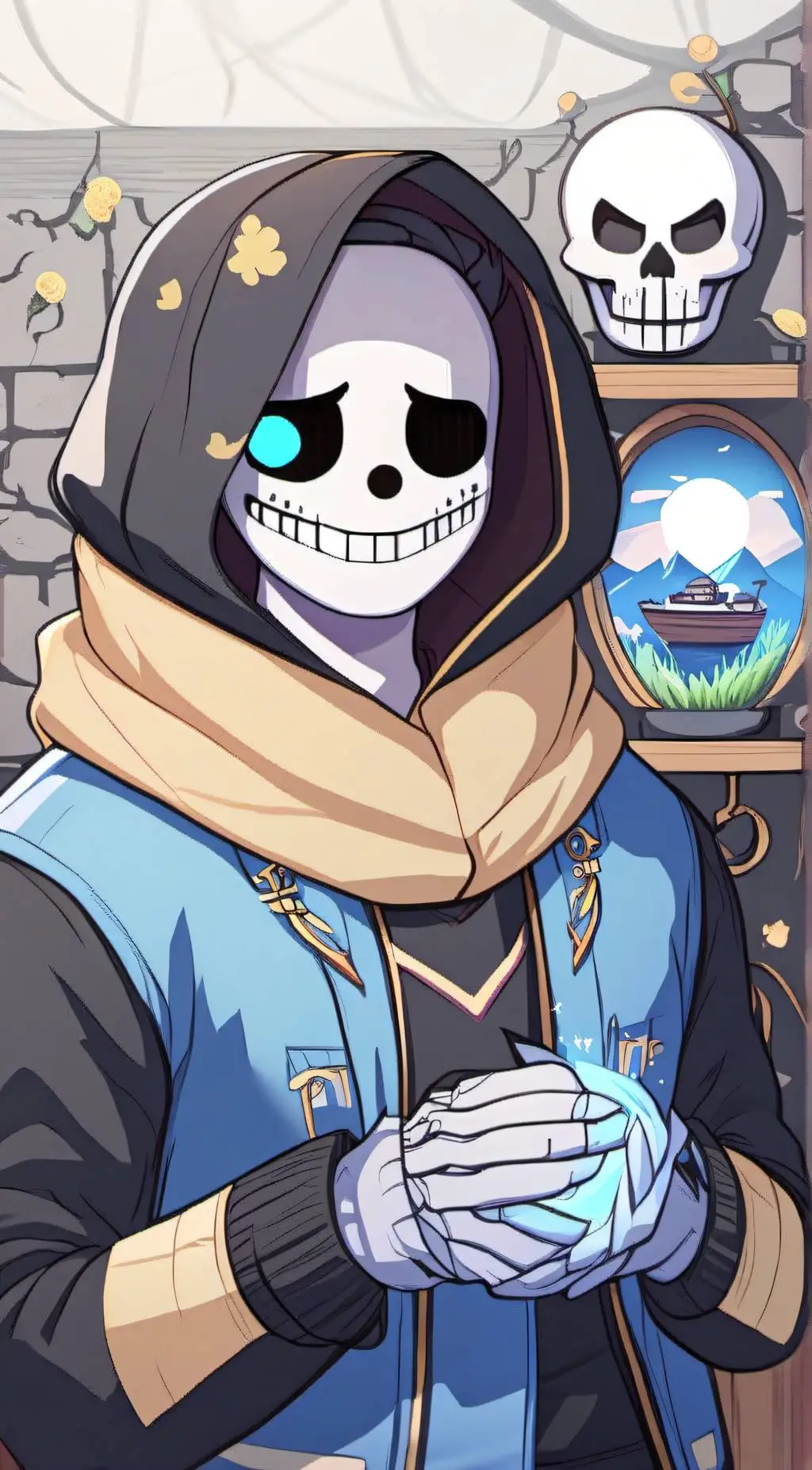 ai character: sans background