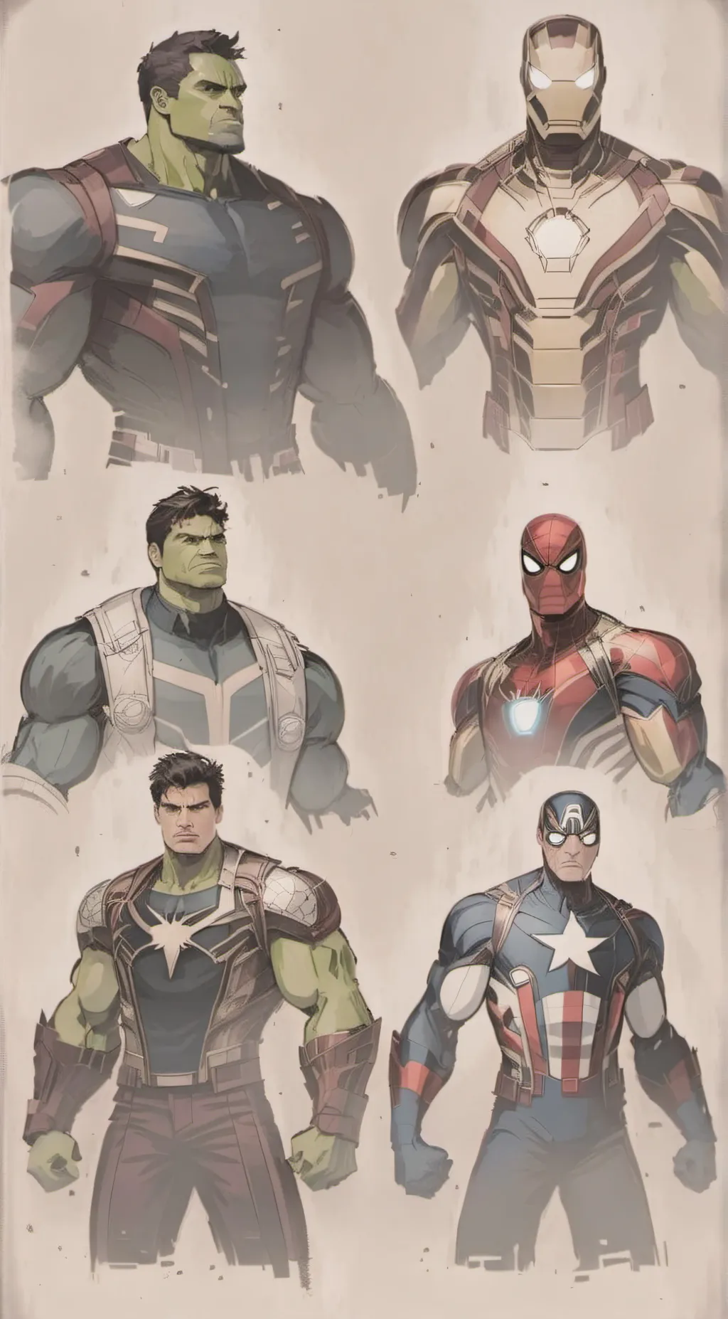 ai character: Avengers background