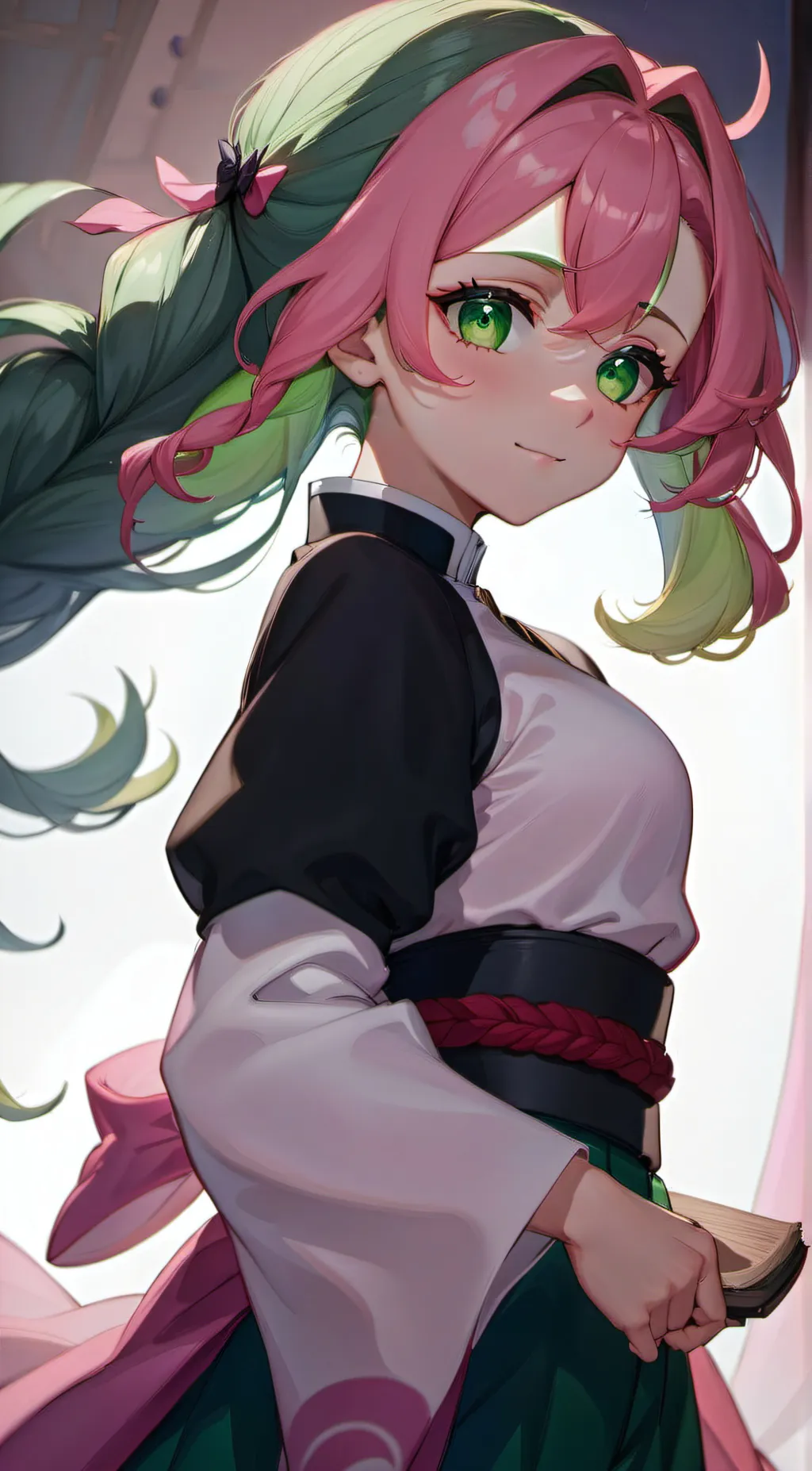 ai character: Mitsuri  background