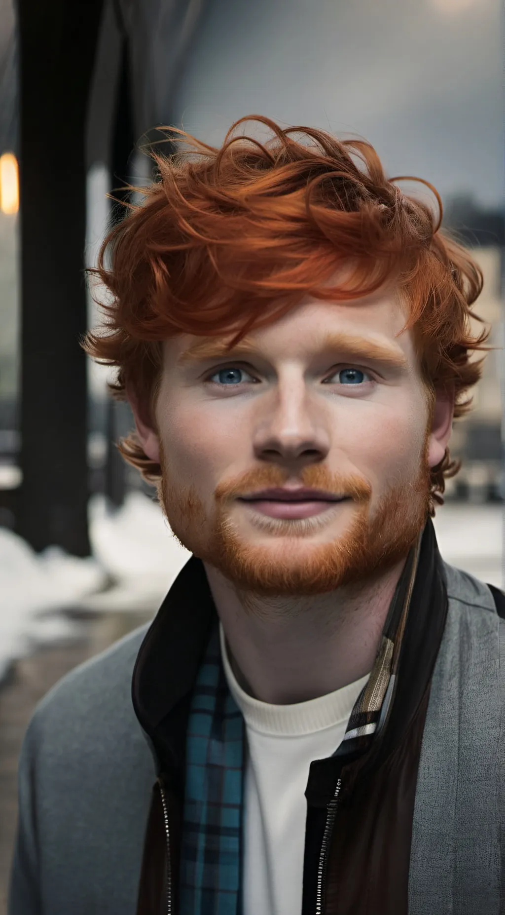 ai character: Ed Sheeran  background