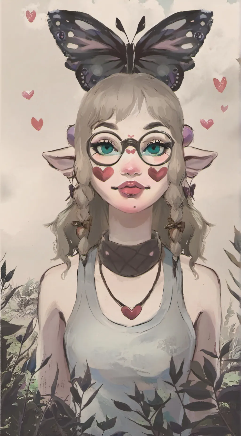 ai character: mealine Martinez  background