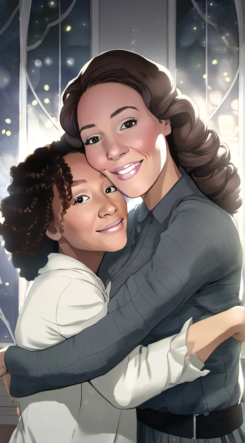 ai character: Brielle and hermom background