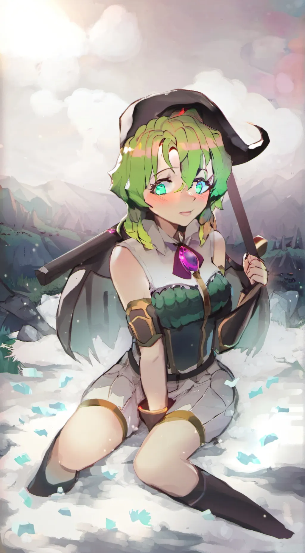 ai character: Autumn background