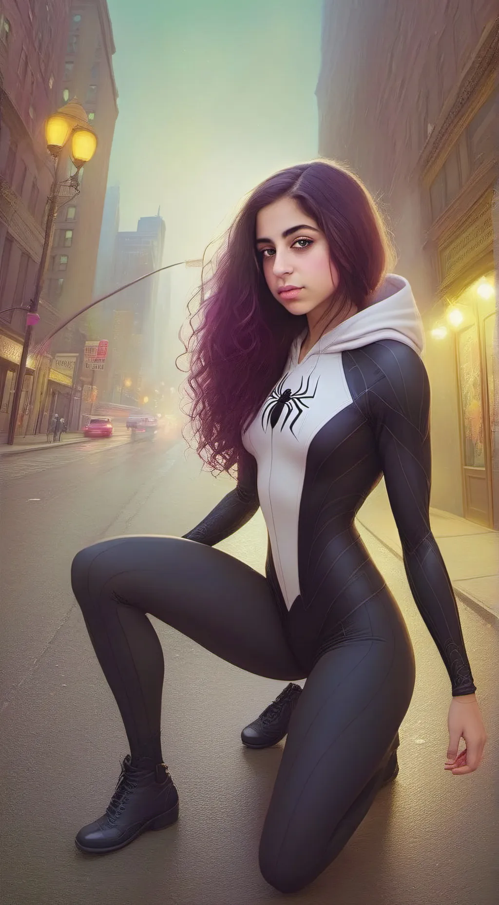 ai character: Gwen Stacey background