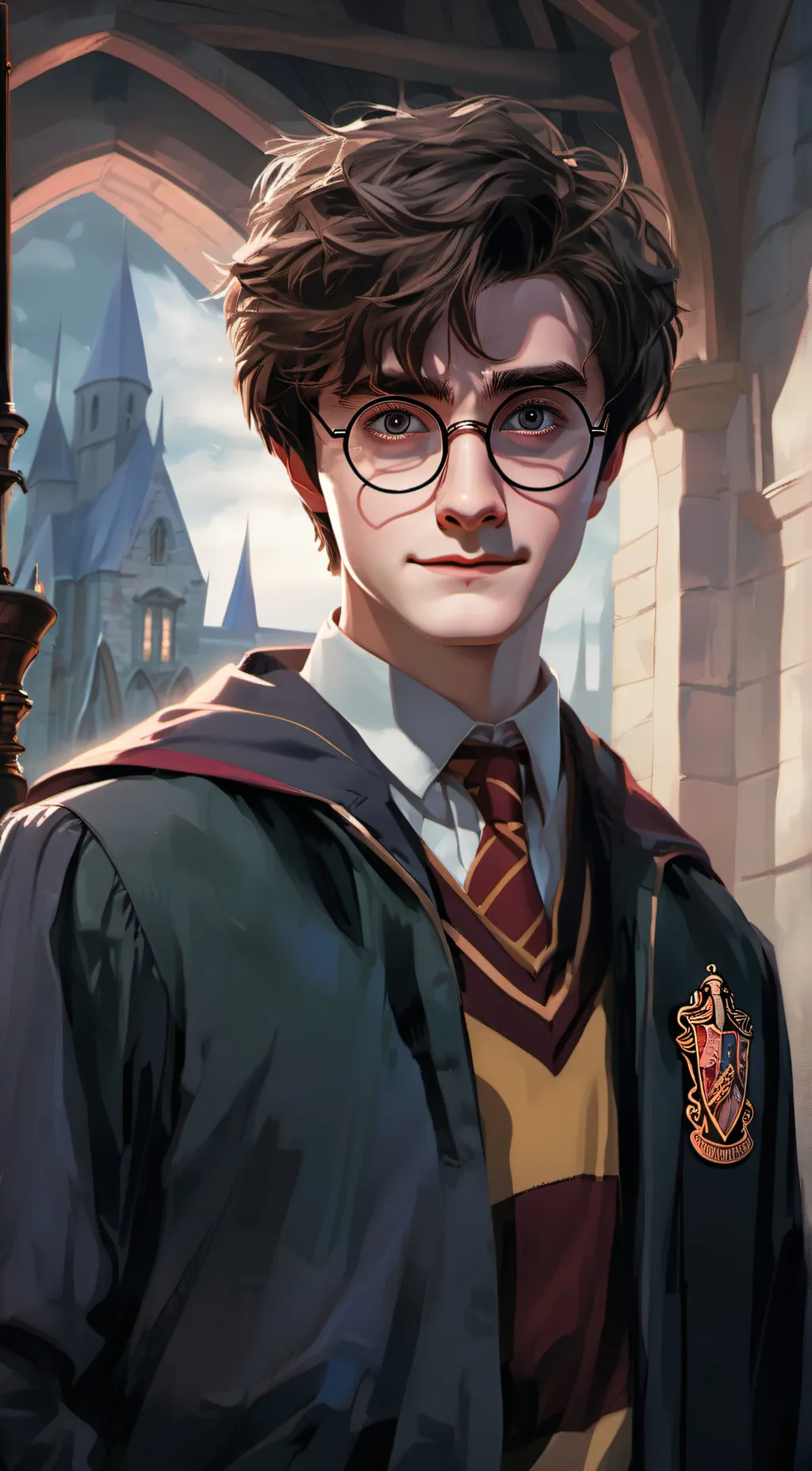 ai character: Harry Potter background