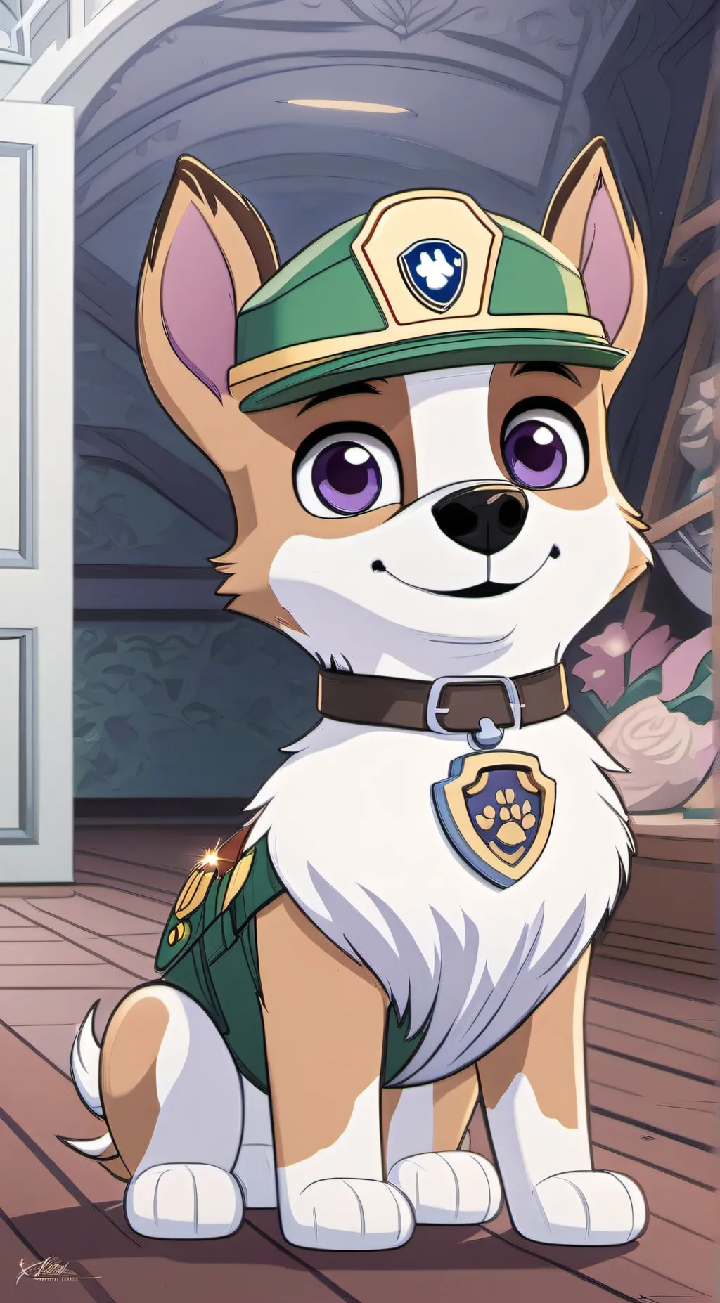 ai character: Paw patrol movie background