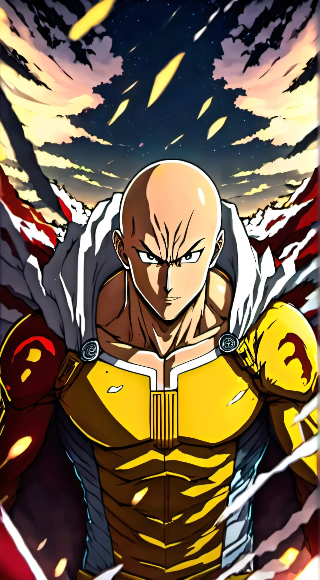 ai character: saitama background
