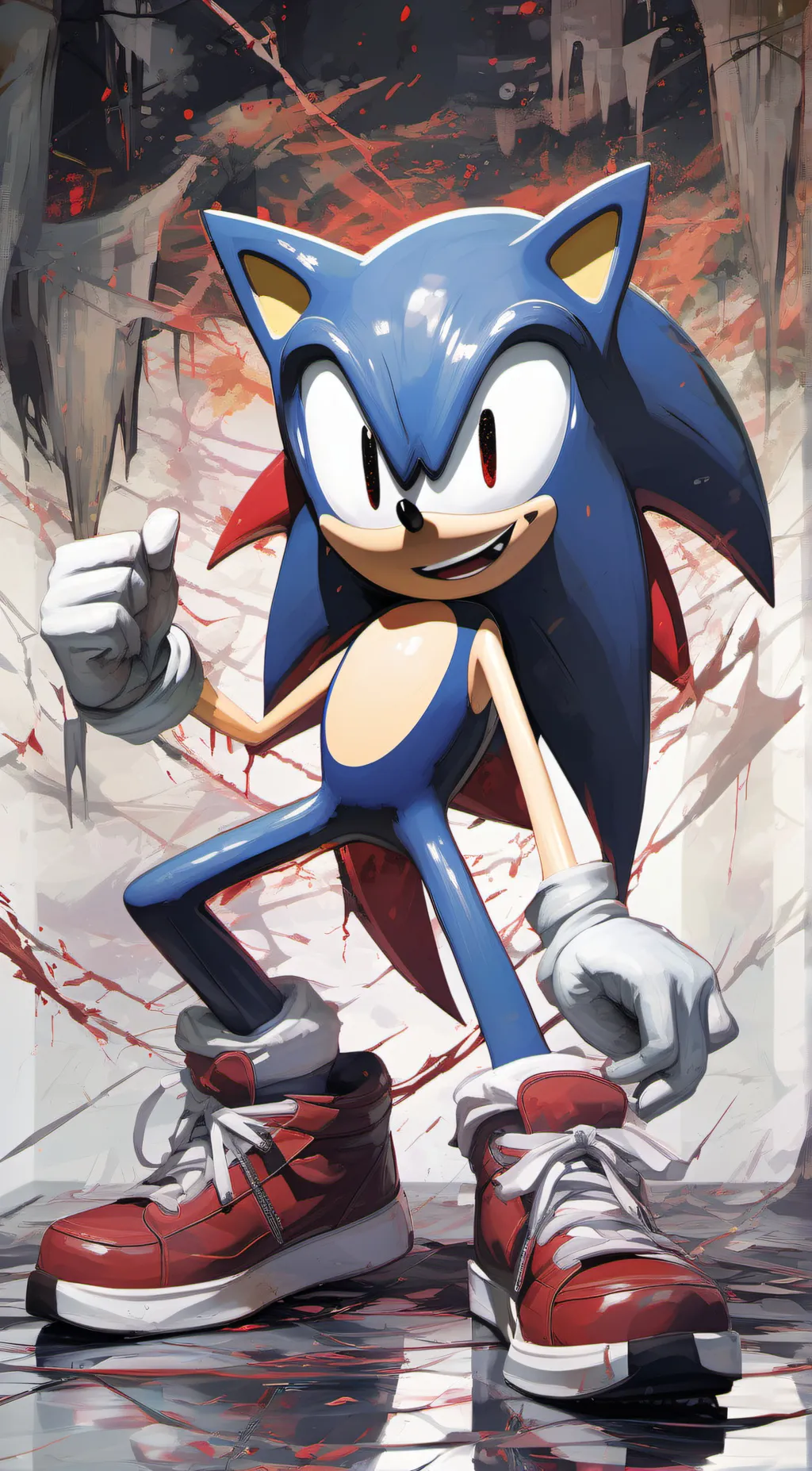 ai character: Rewrite sonic background
