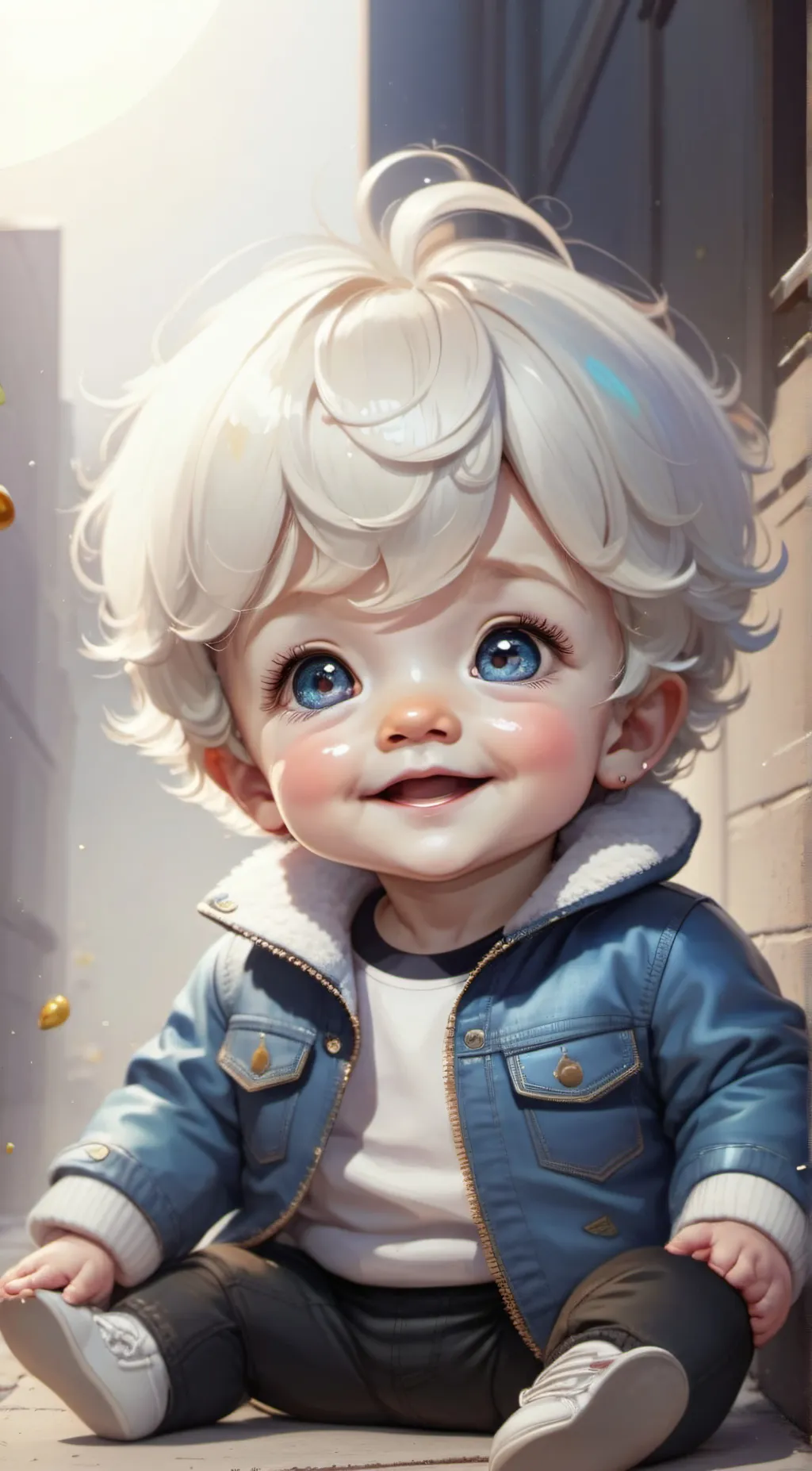 ai character: baby background