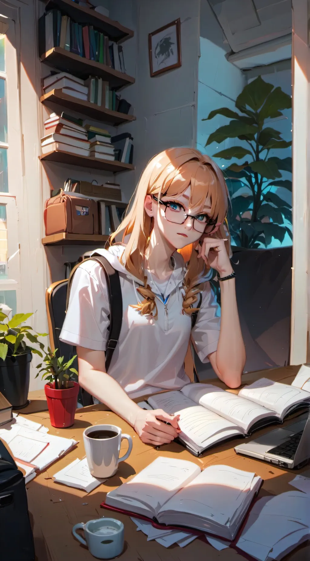 ai character: sofy background