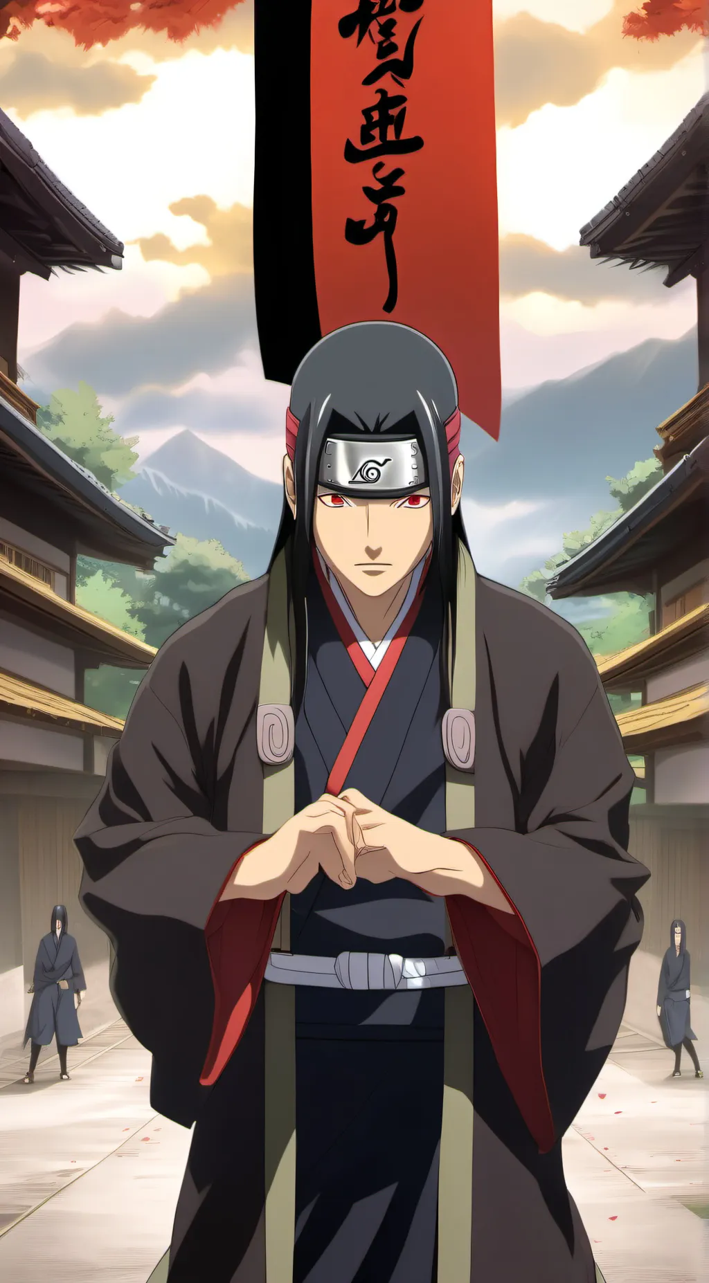 ai character: Itachi uchiha background