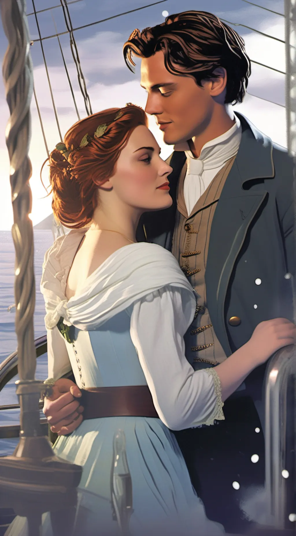 ai character: rose dowson Jack  background