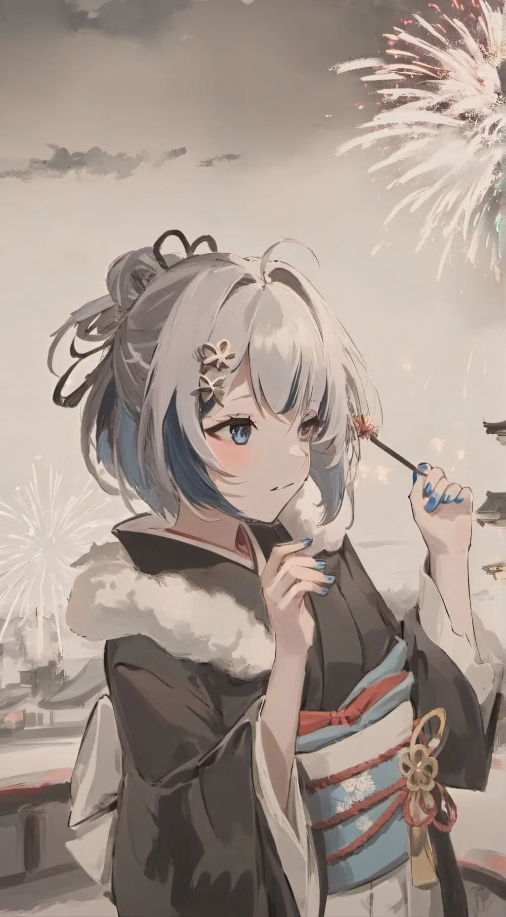 ai character: Sakura background
