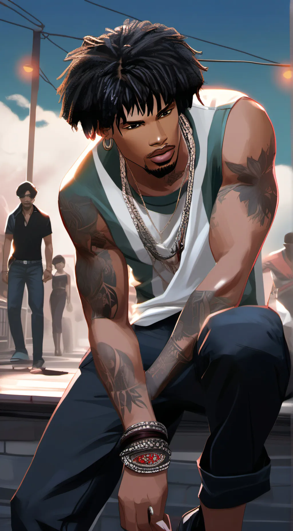 ai character: jai 🥷🏽. background