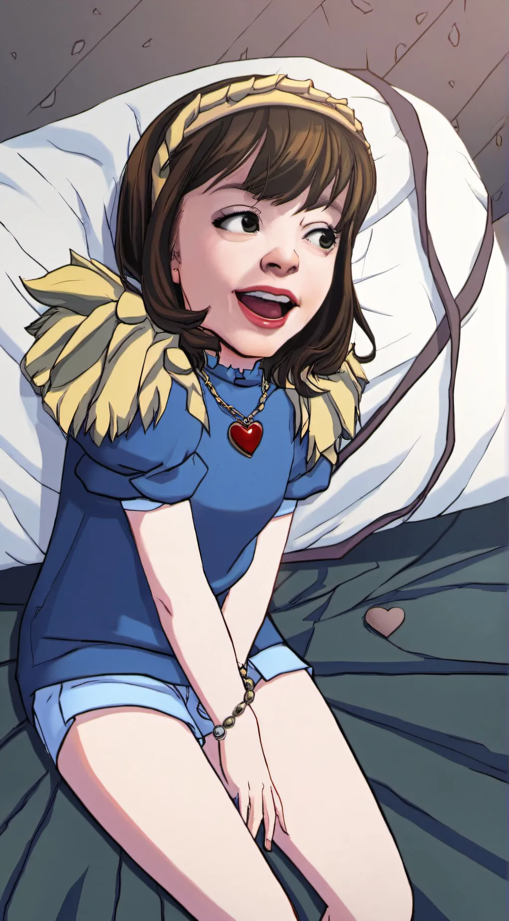 ai character: Heart sick Amelia background