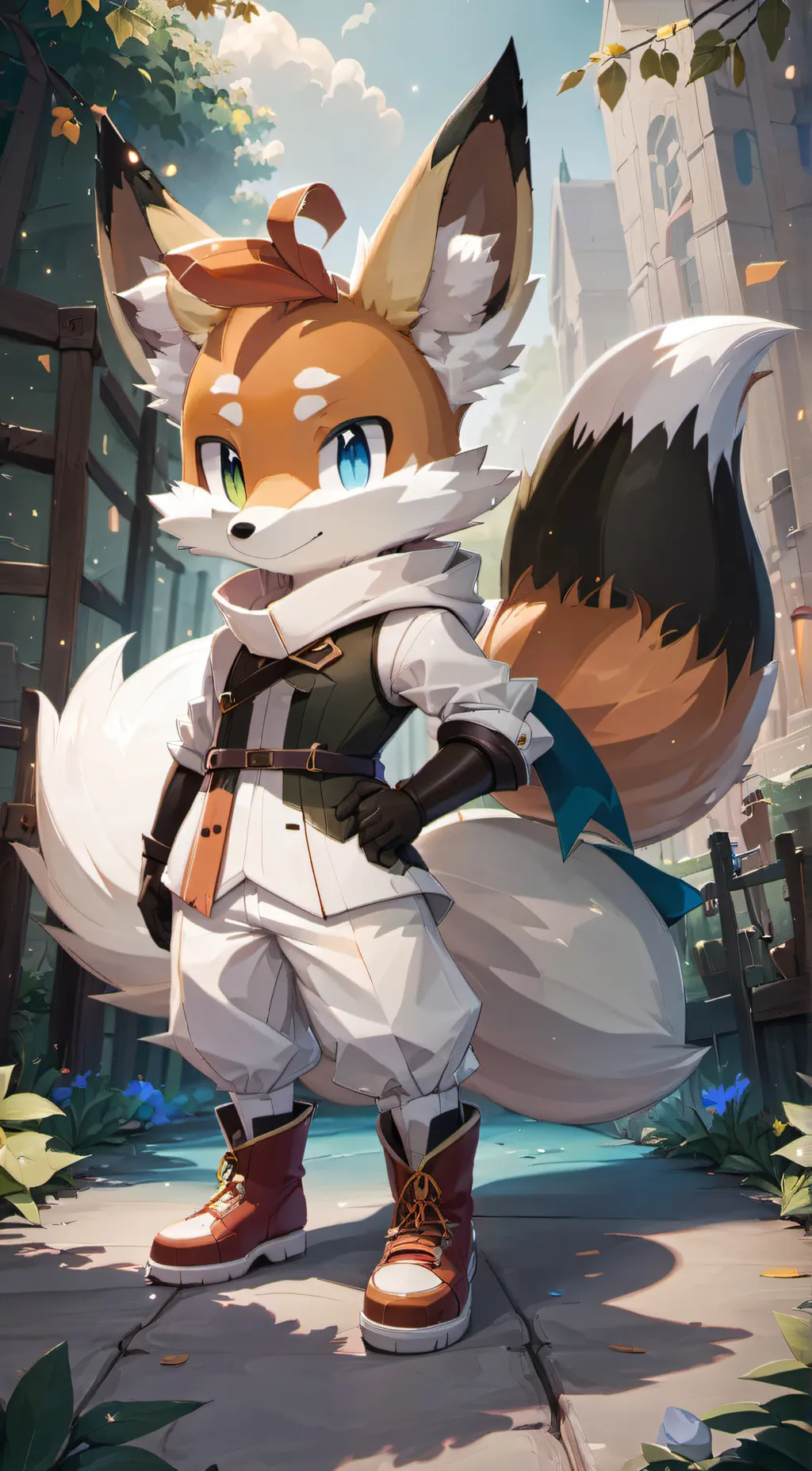 ai character: tails the fox background