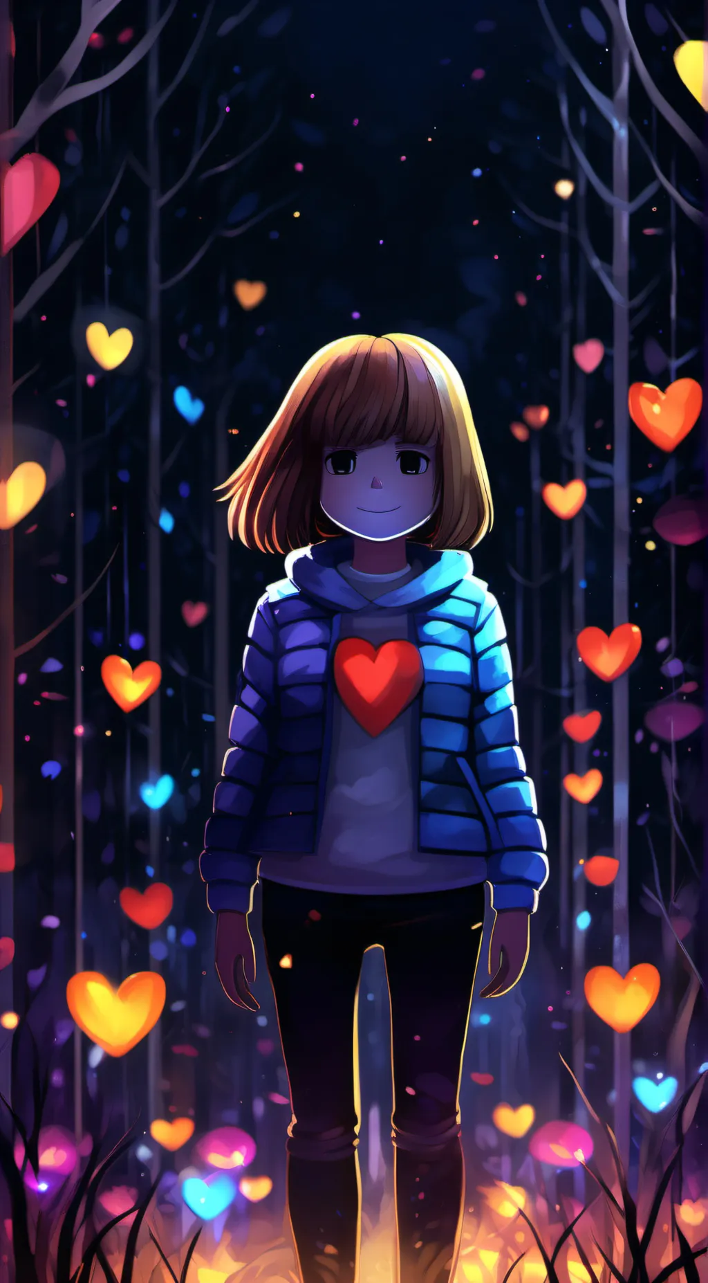 ai character: Frisk background