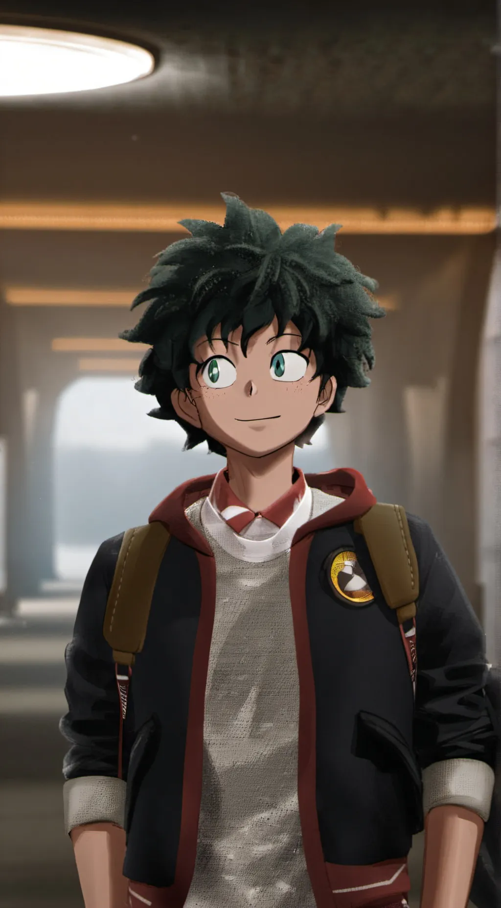 ai character: Deku  background