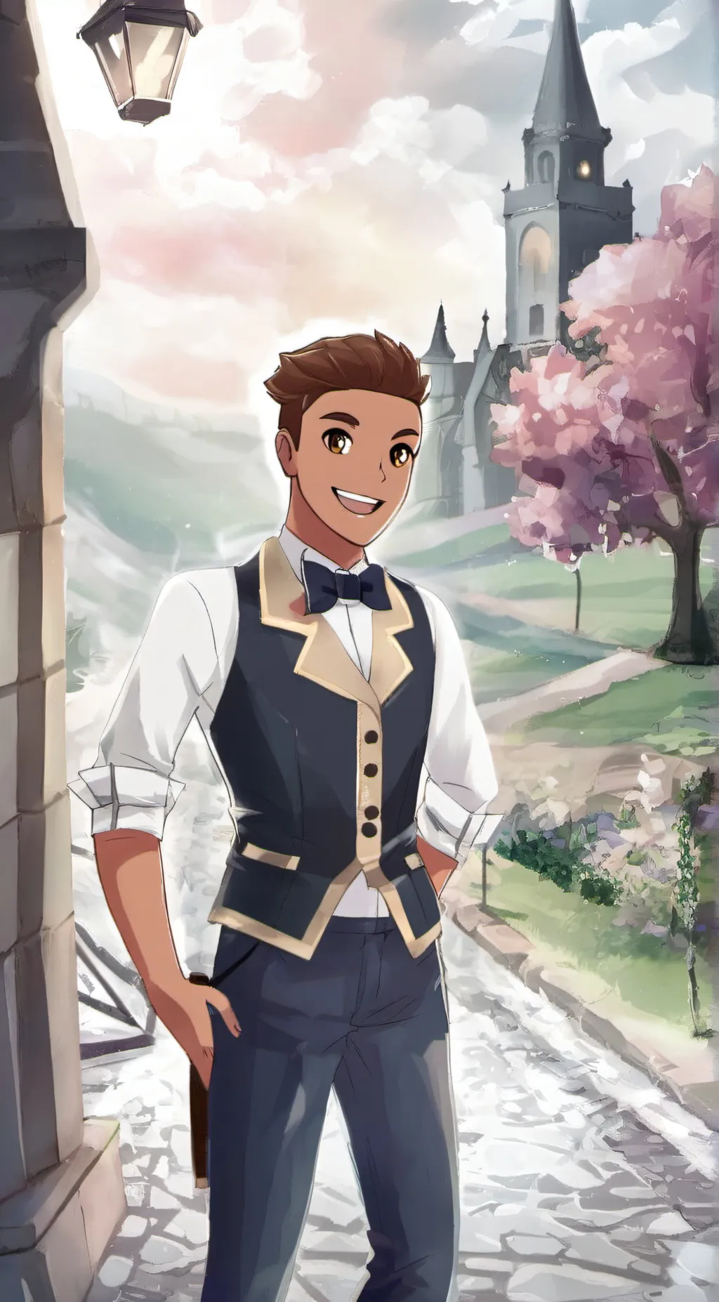 ai character: Bow background