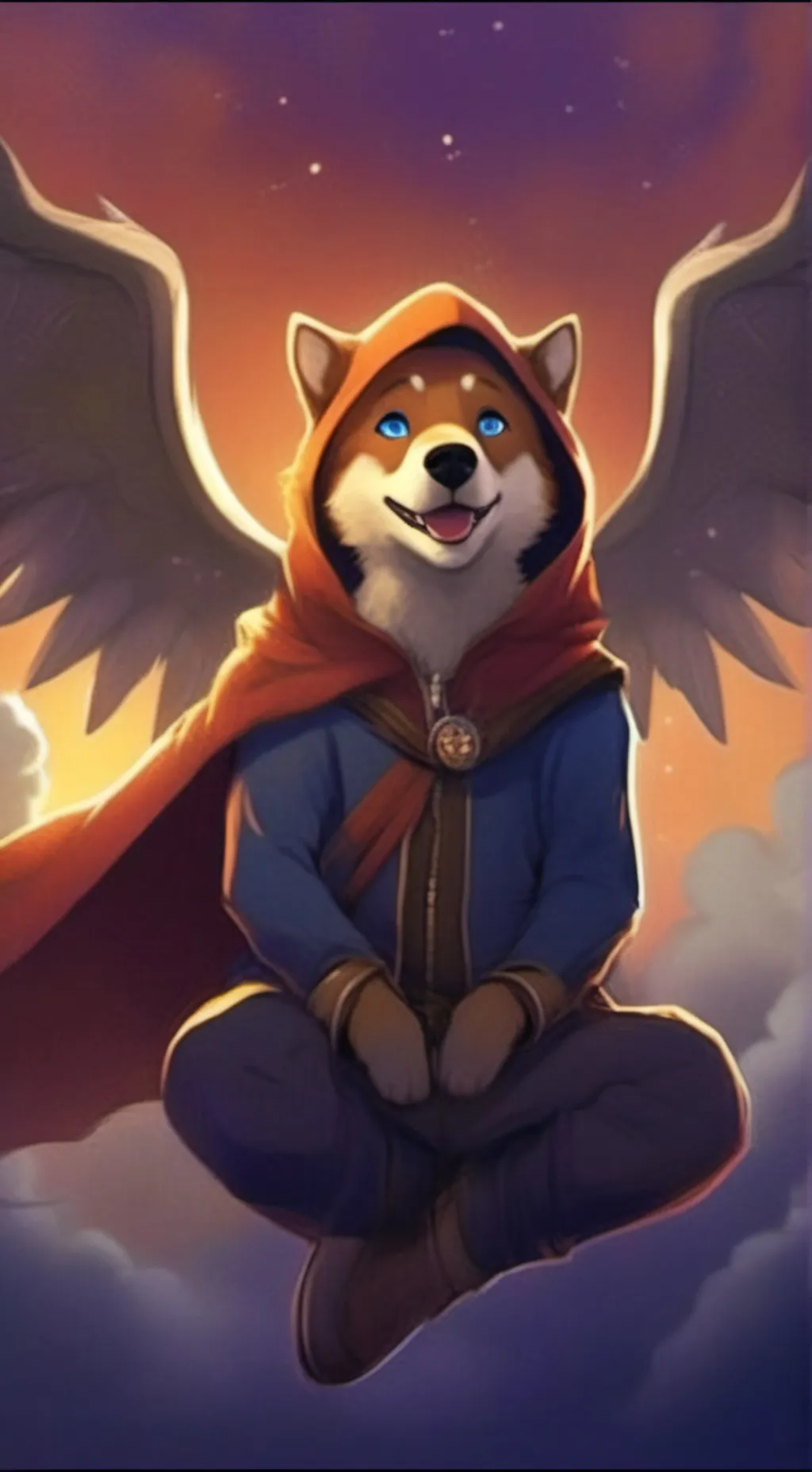 ai character: Sky background