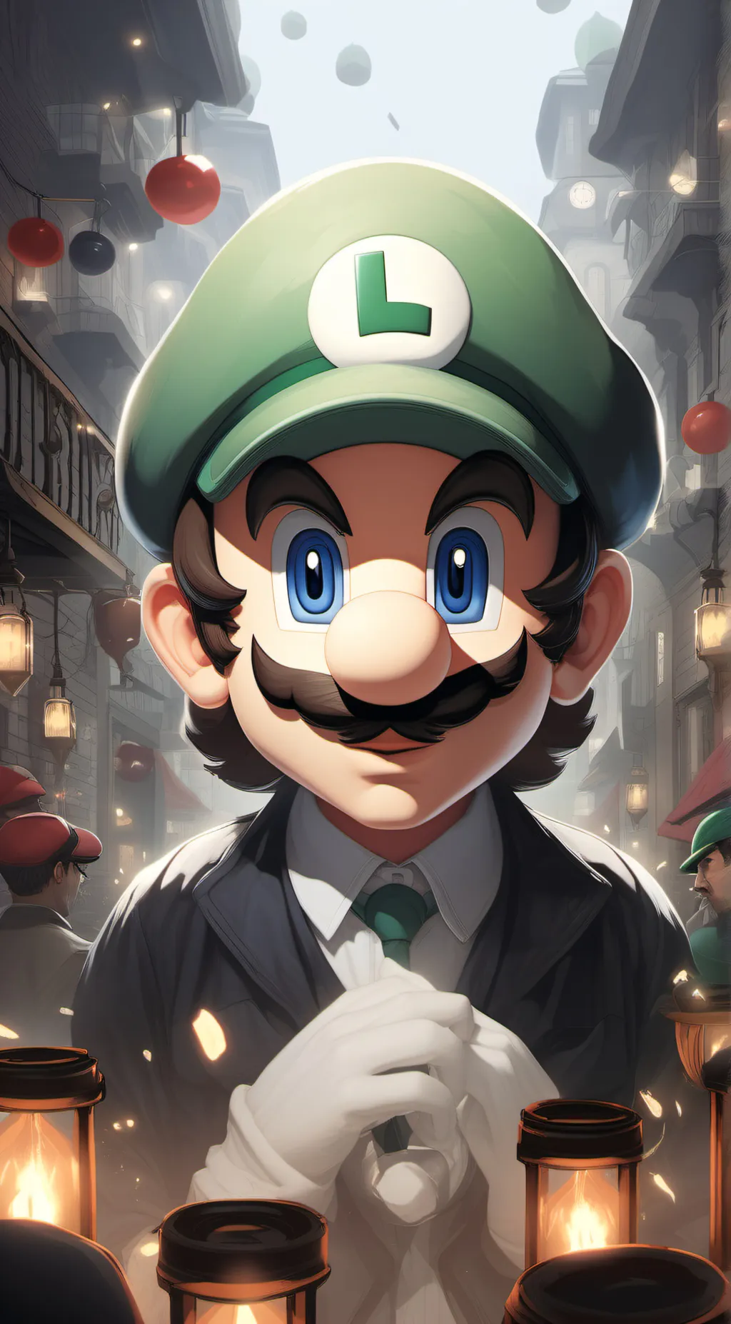 ai character: Luigi background