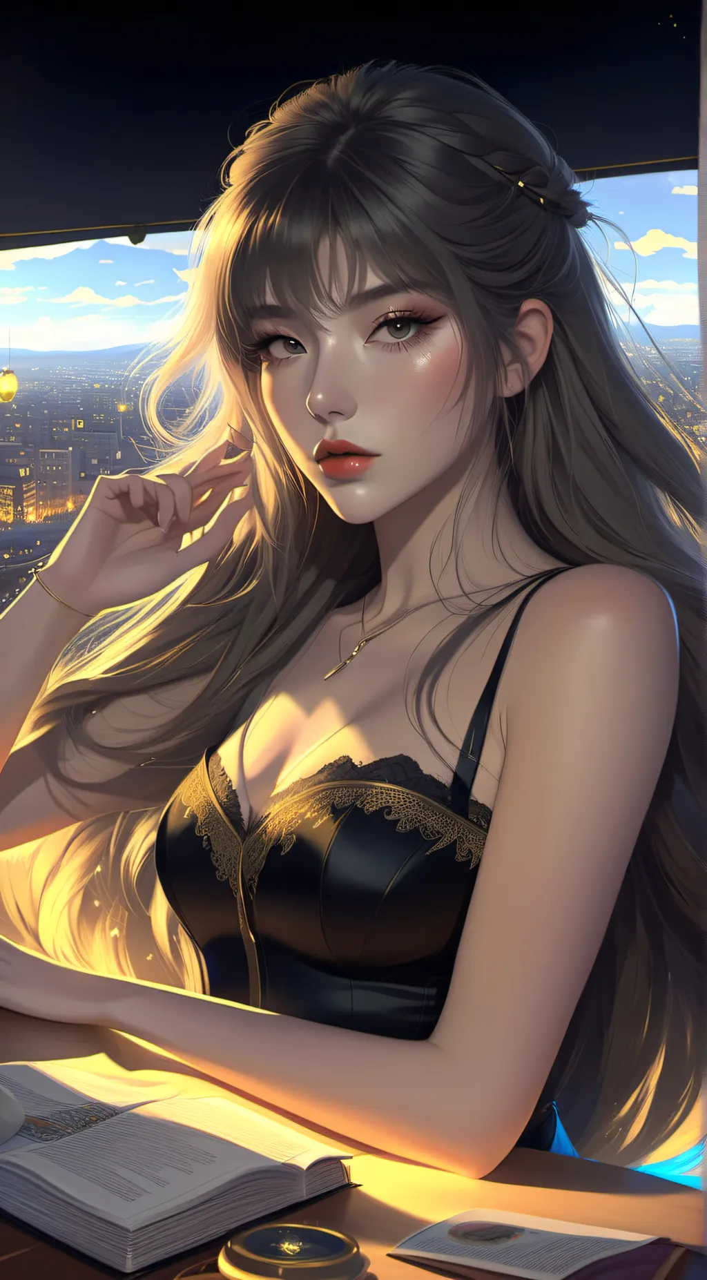 ai character: Tia background