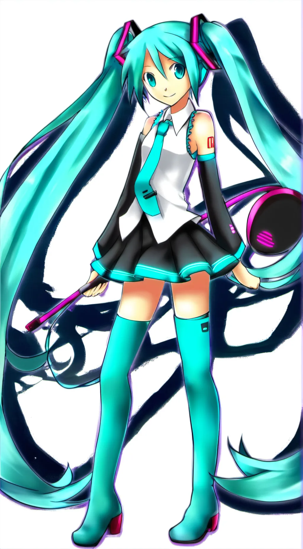ai character: hatsune miku background