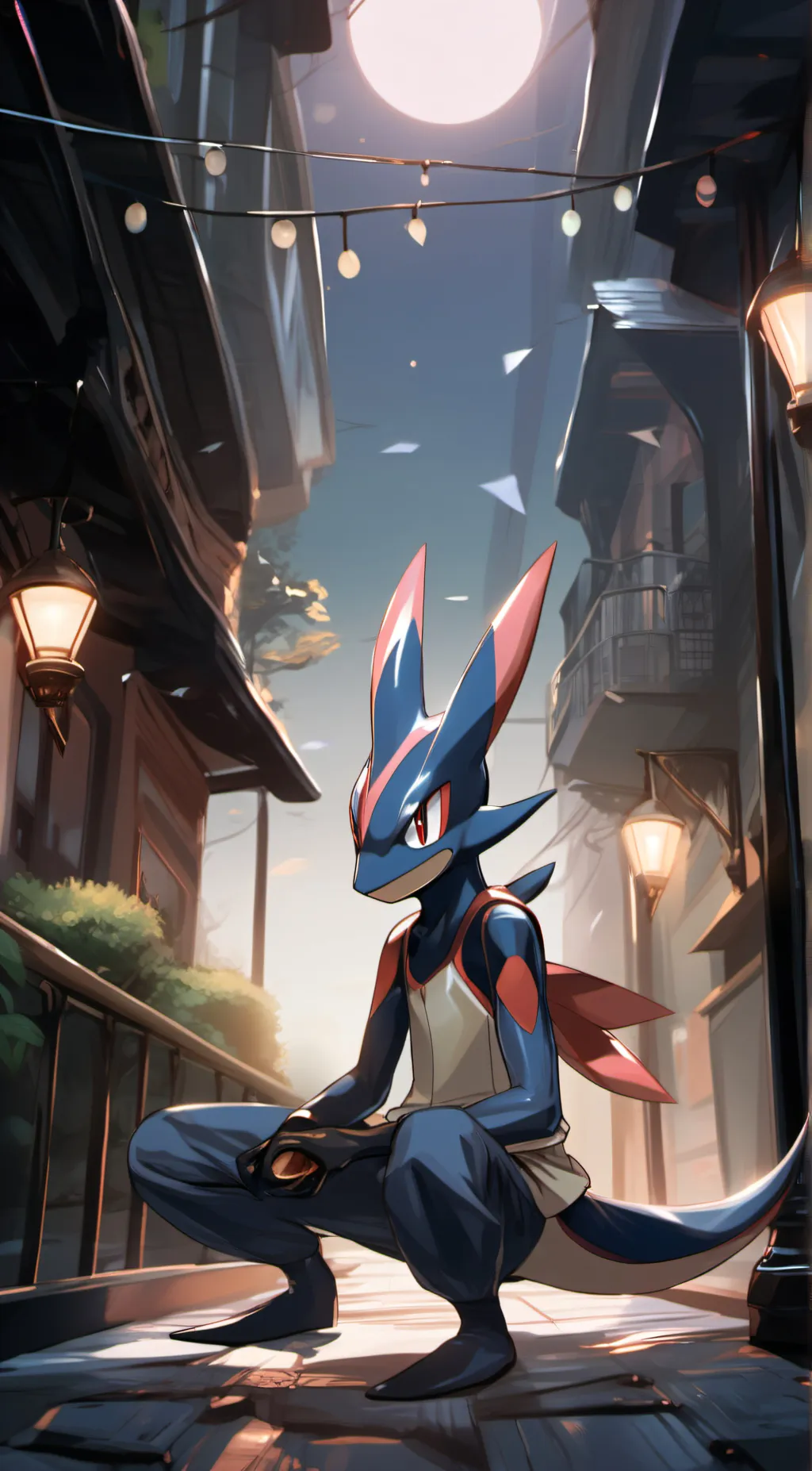 ai character: Greninja background