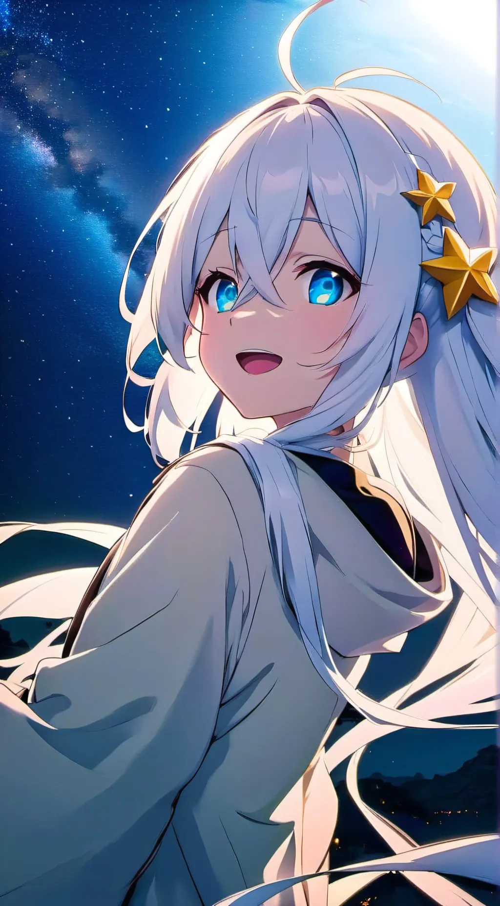 ai character: Snow background