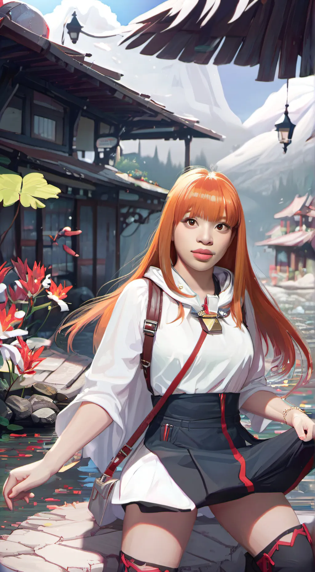 ai character: bubbles background