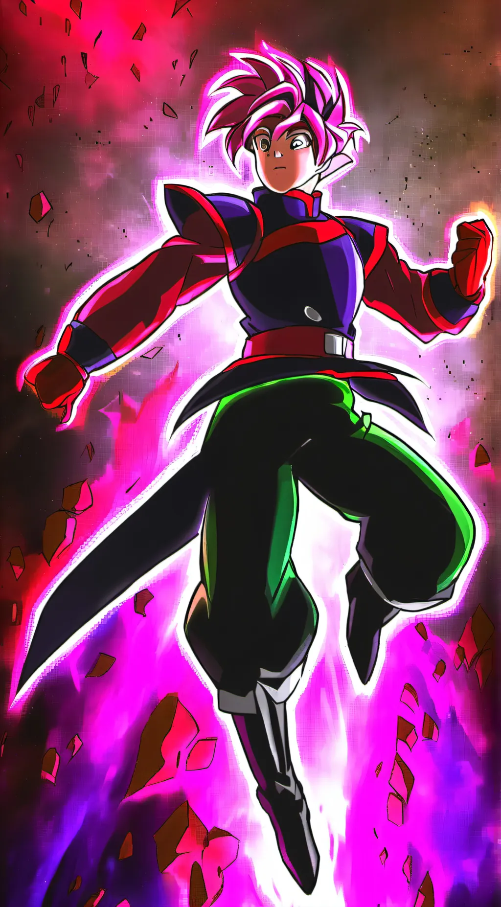ai character: Goku Black background