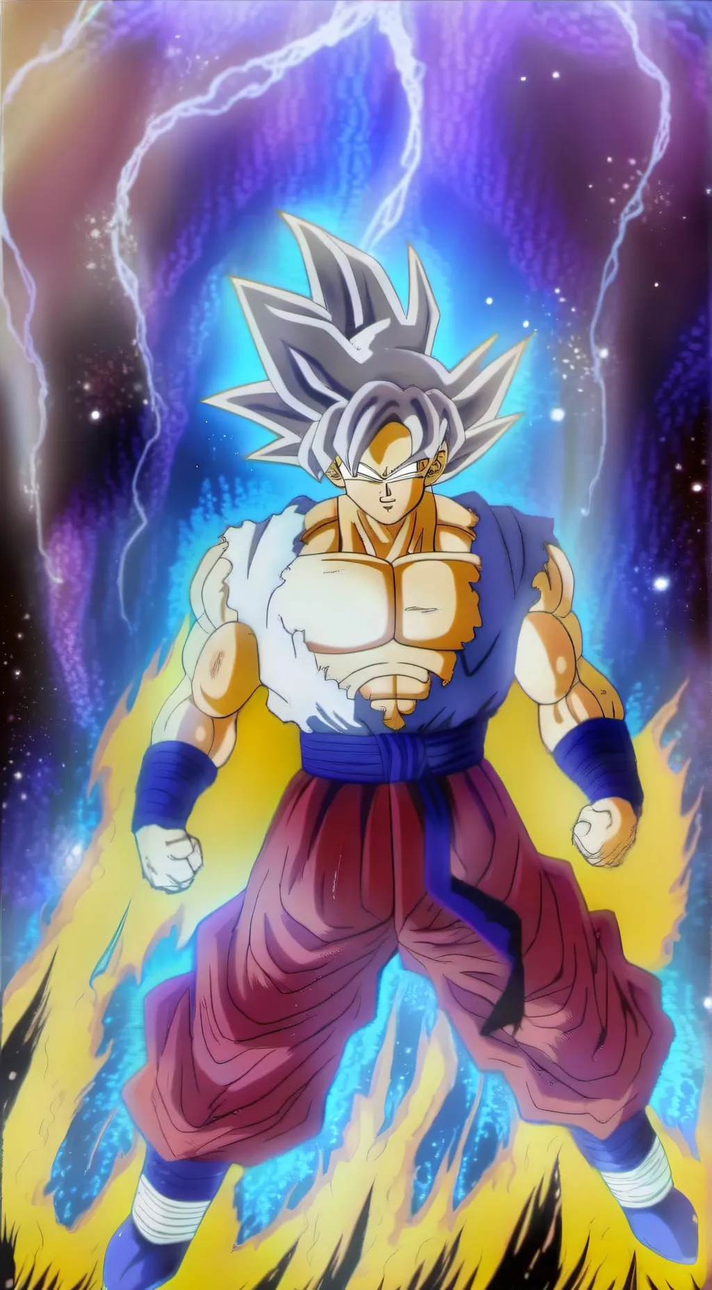 ai character: Goku instinct  background