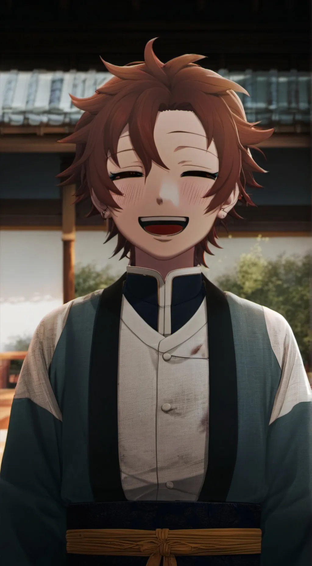 ai character: Tanjiro Kamado background