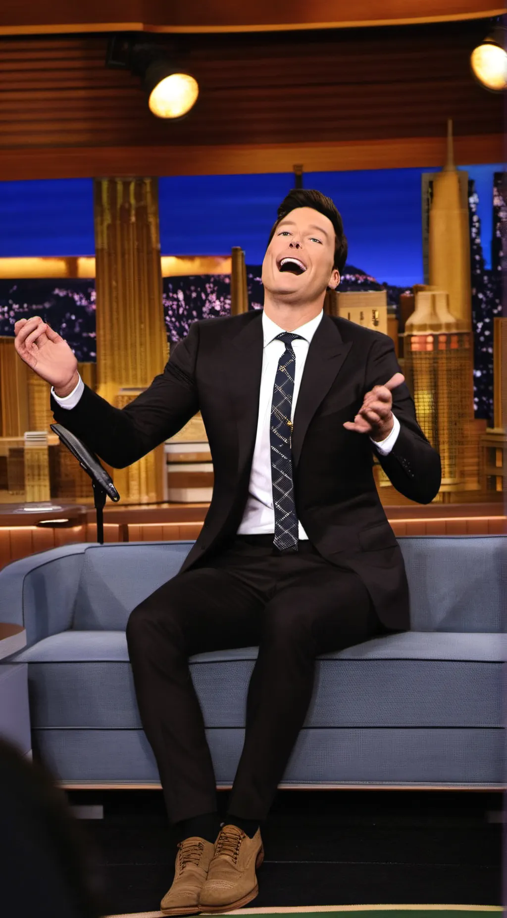 ai character: Jimmy Fallon background