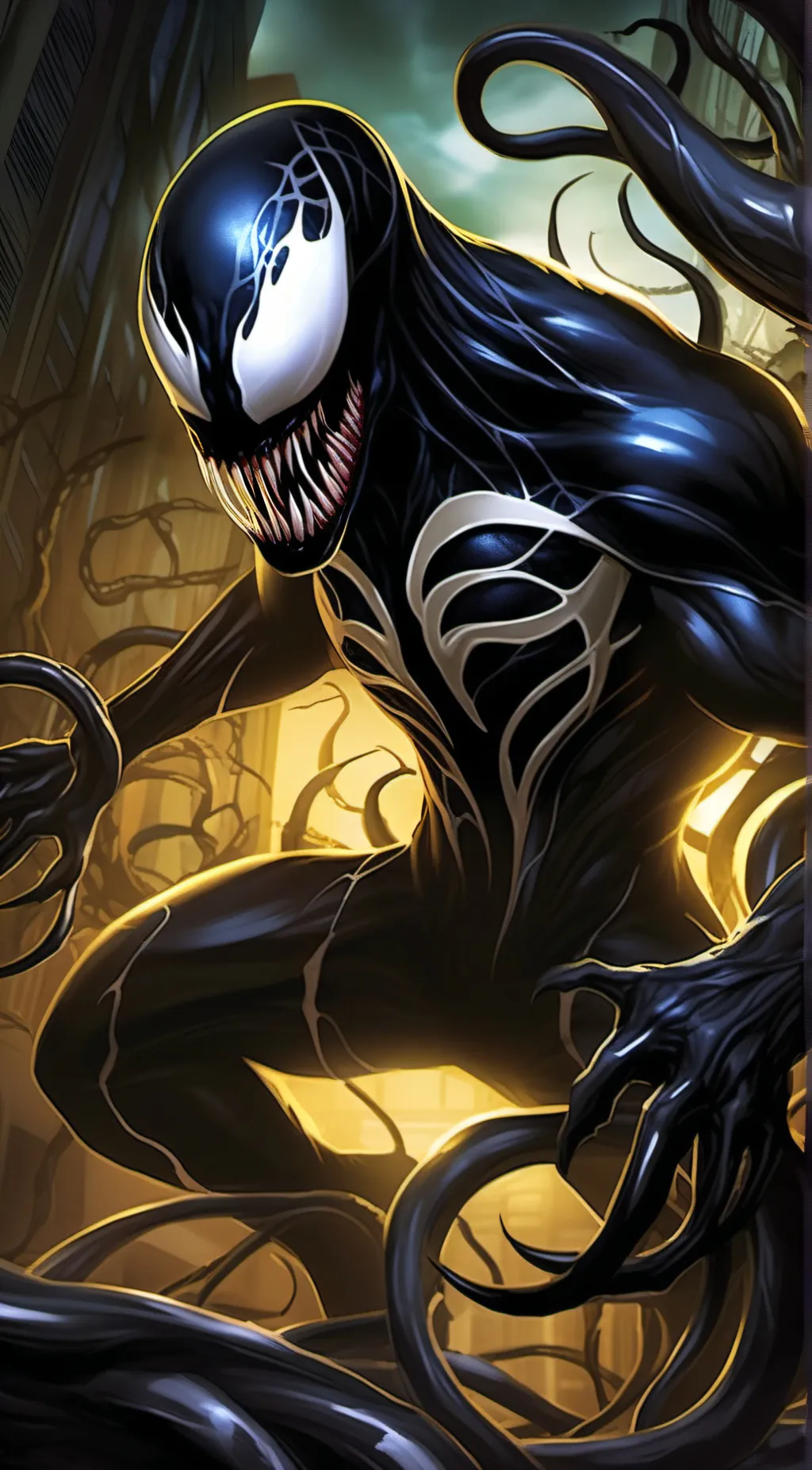 ai character: Venom symbiote background
