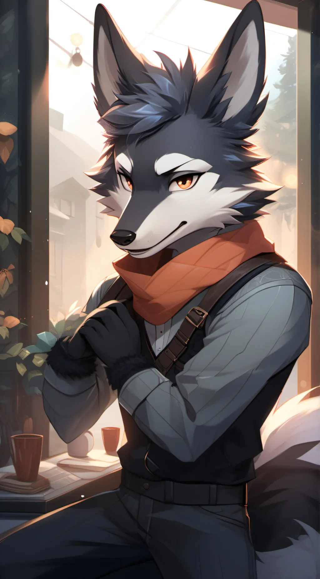 ai character: Fur-isha  background