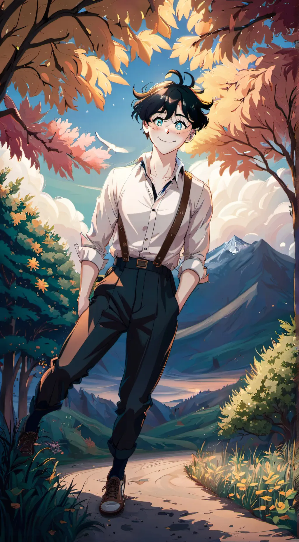 ai character: Charlie Spring background