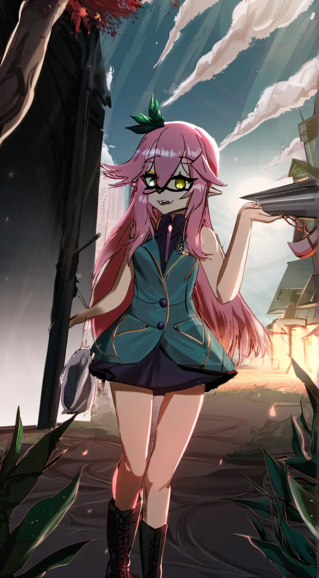 ai character: me / eva background